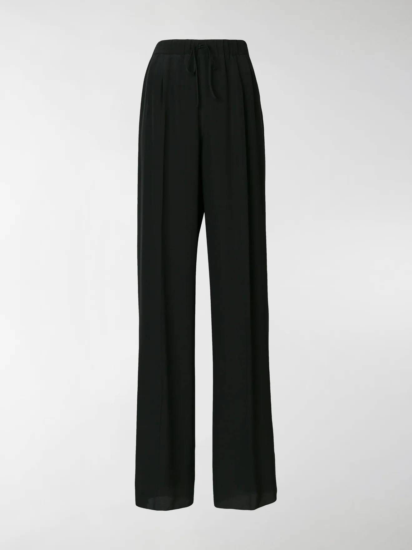 Max Mara Crêpe de Chine trousers black 