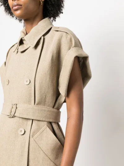 Max Mara double breasted short sleeve coat Eraldo PW