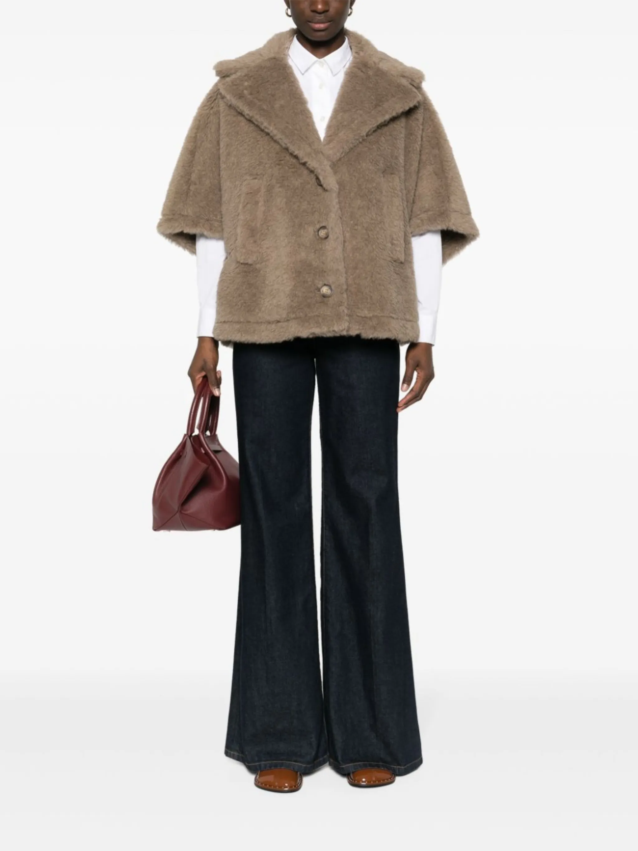 Max Mara faux-fur cape | Eraldo.com US