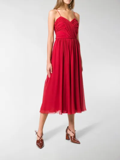max mara red dress