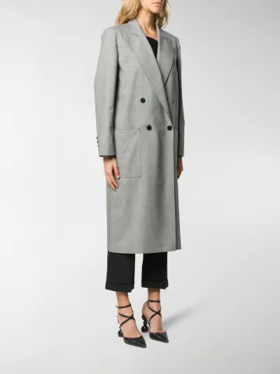 glen check coat