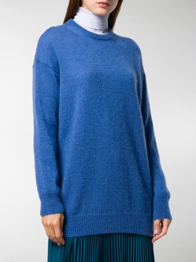 blue oversized jumper