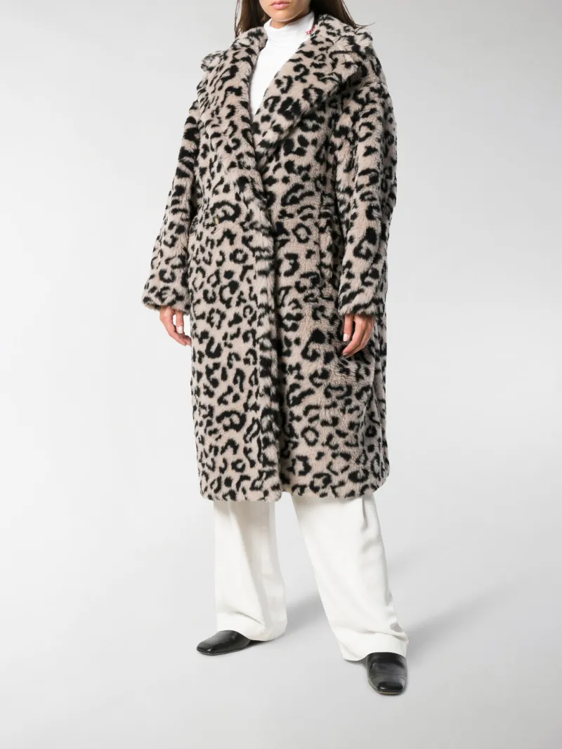 leopard teddy coat
