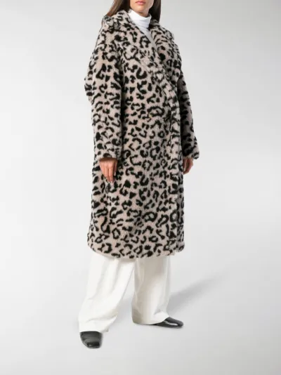 oversized leopard print coat