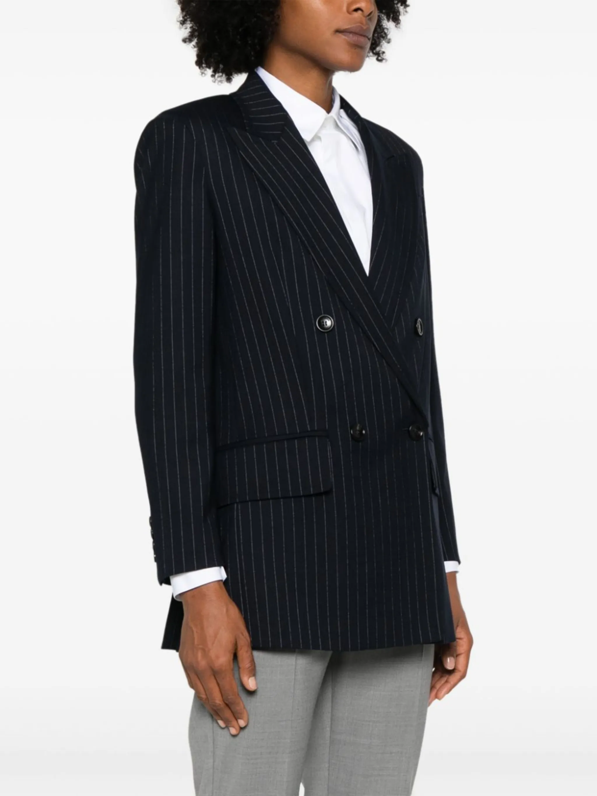 Max Mara Buttercream Striped Flares (S)