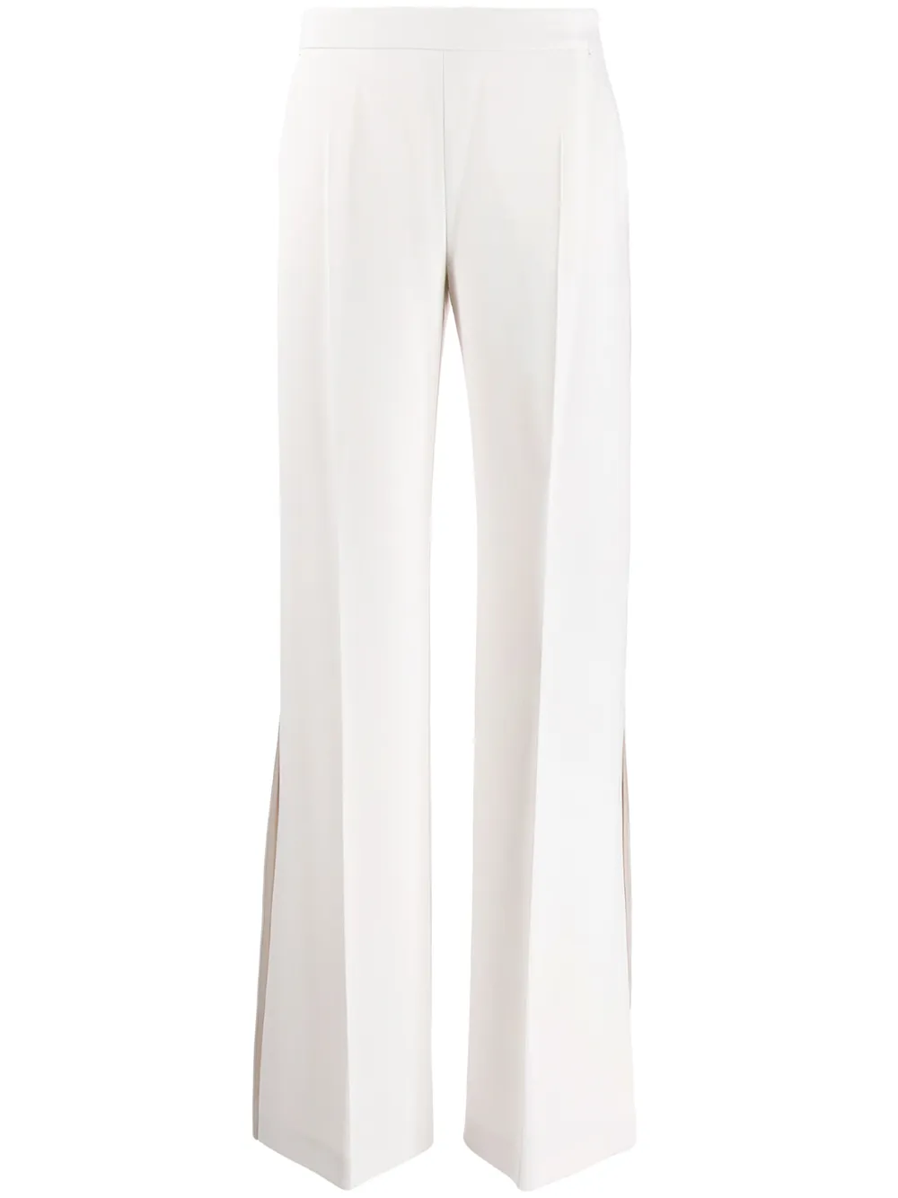 flared pants with side slits