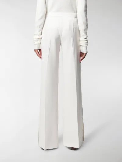 flared trousers with slits
