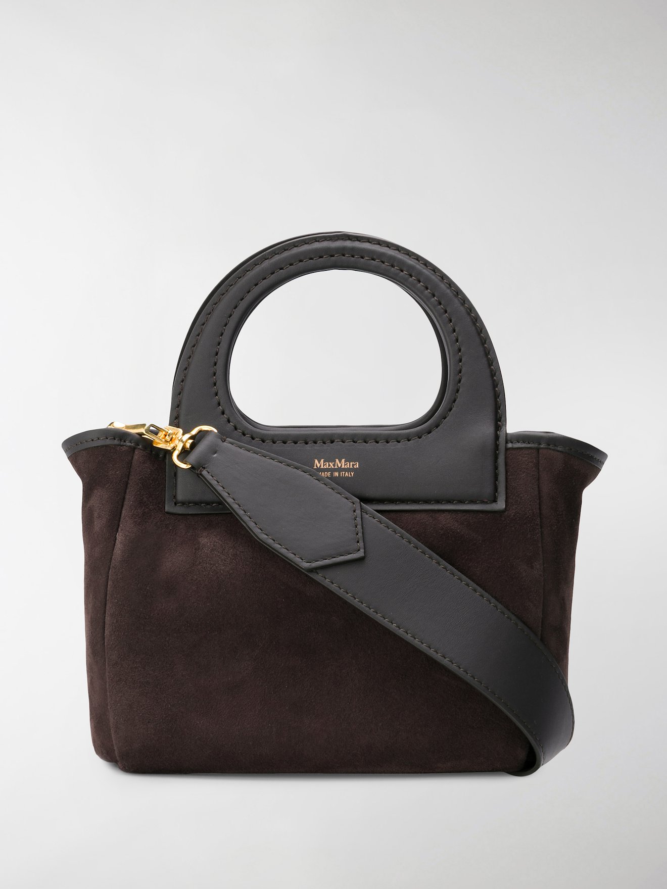 Max Mara Small Reversible Tote Brown MODES max-mara-small-reversible-tote-brown-modes
