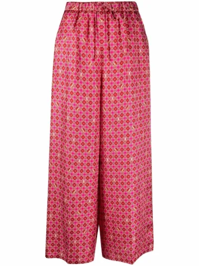 geometric-print cropped trousers | Max 