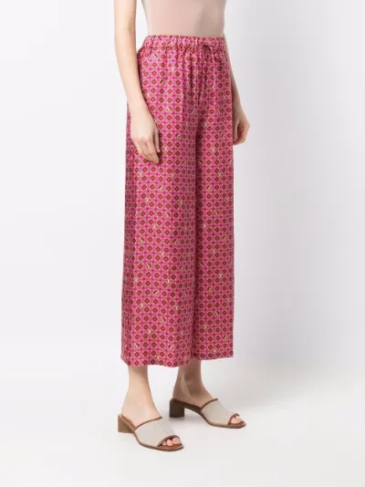 geometric-print cropped trousers | Max 
