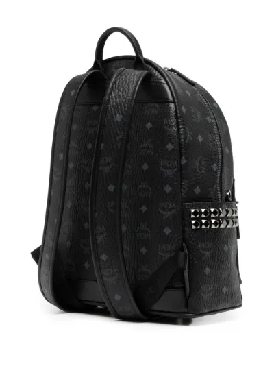 MCM logo print studded backpack Eraldo FR