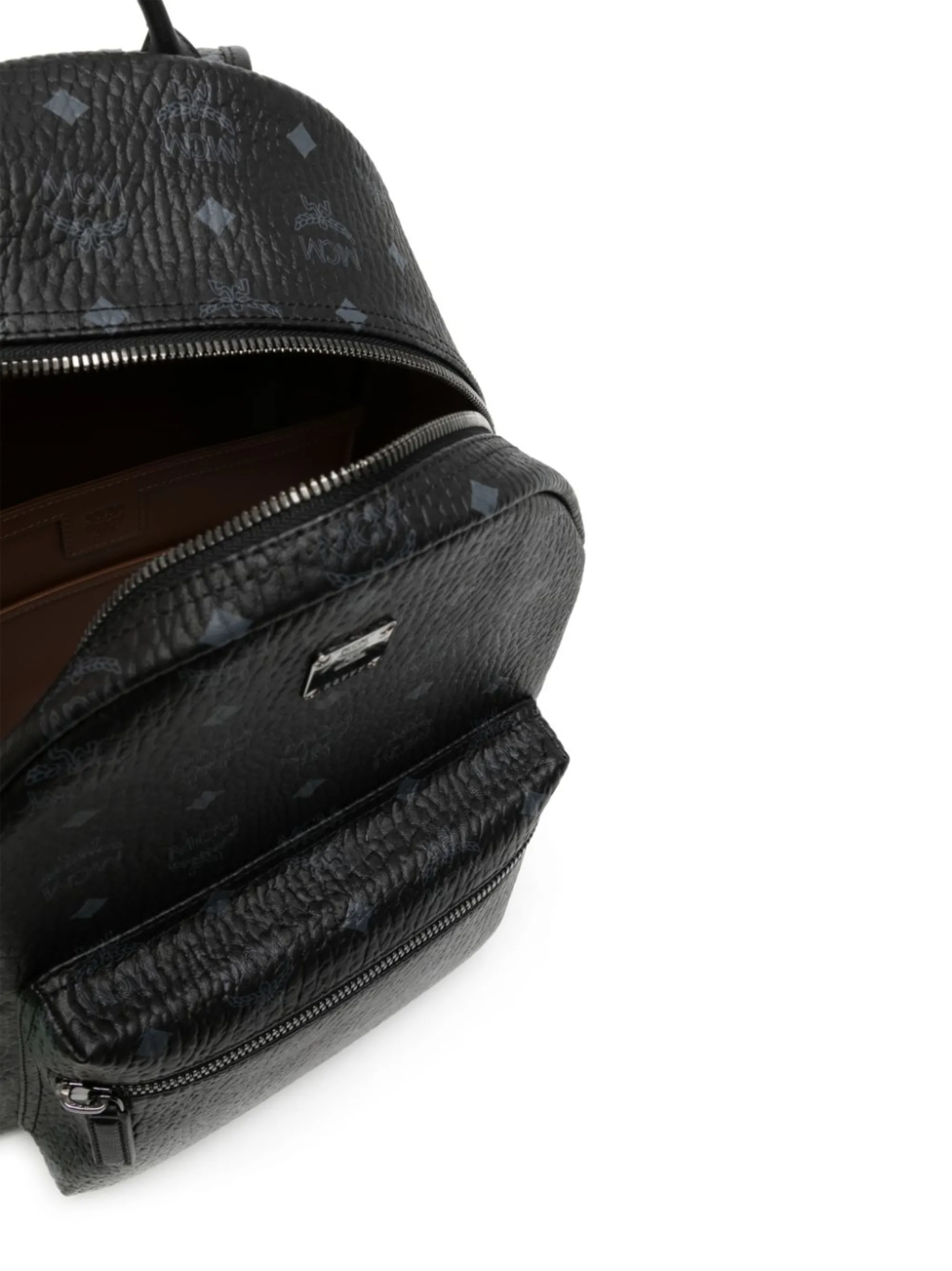 MCM logo print studded backpack | Eraldo.com FR