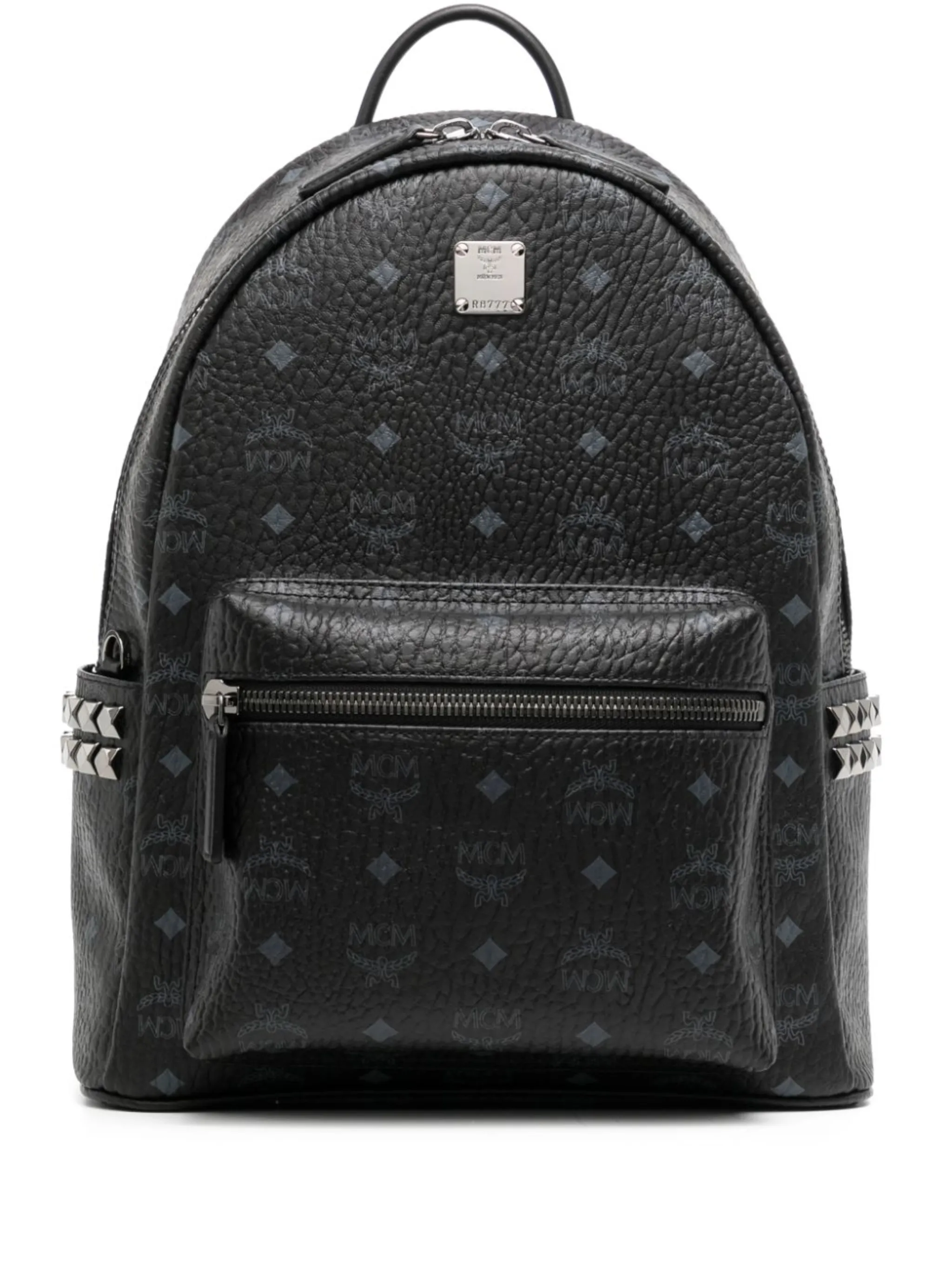 MCM logo print studded backpack | Eraldo.com FR