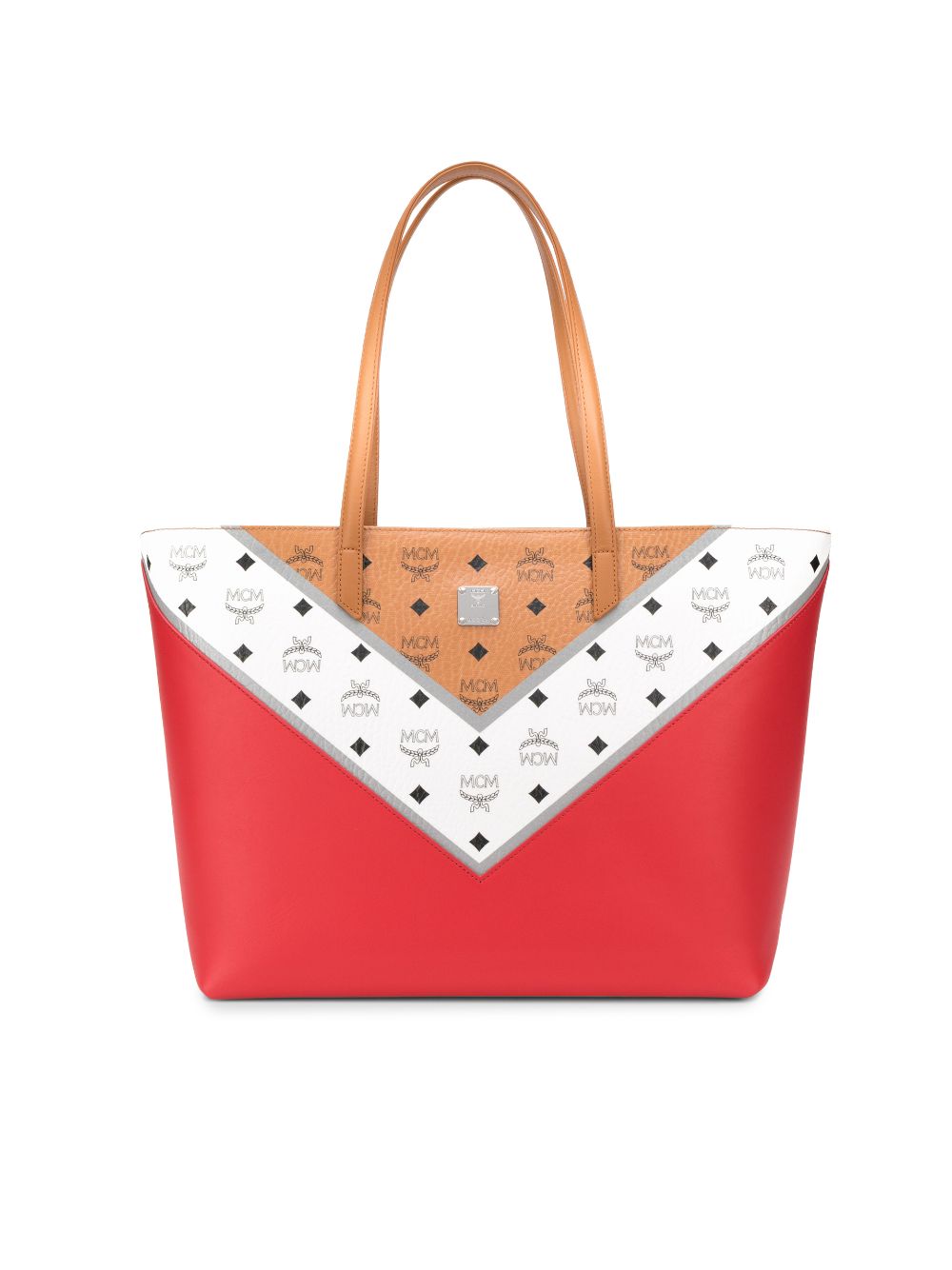 mcm red tote