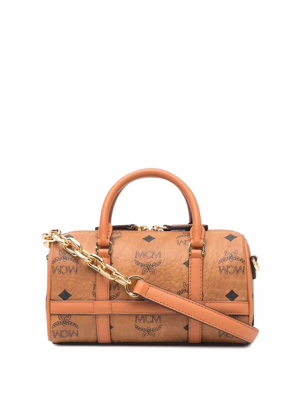 Mcm essential boston bag small sale