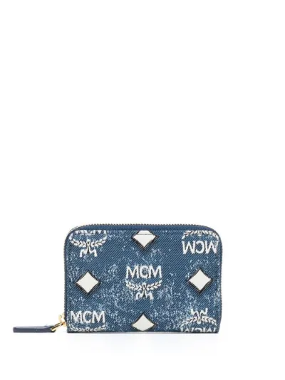 MCM mini Aren denim zip wallet Eraldo FR