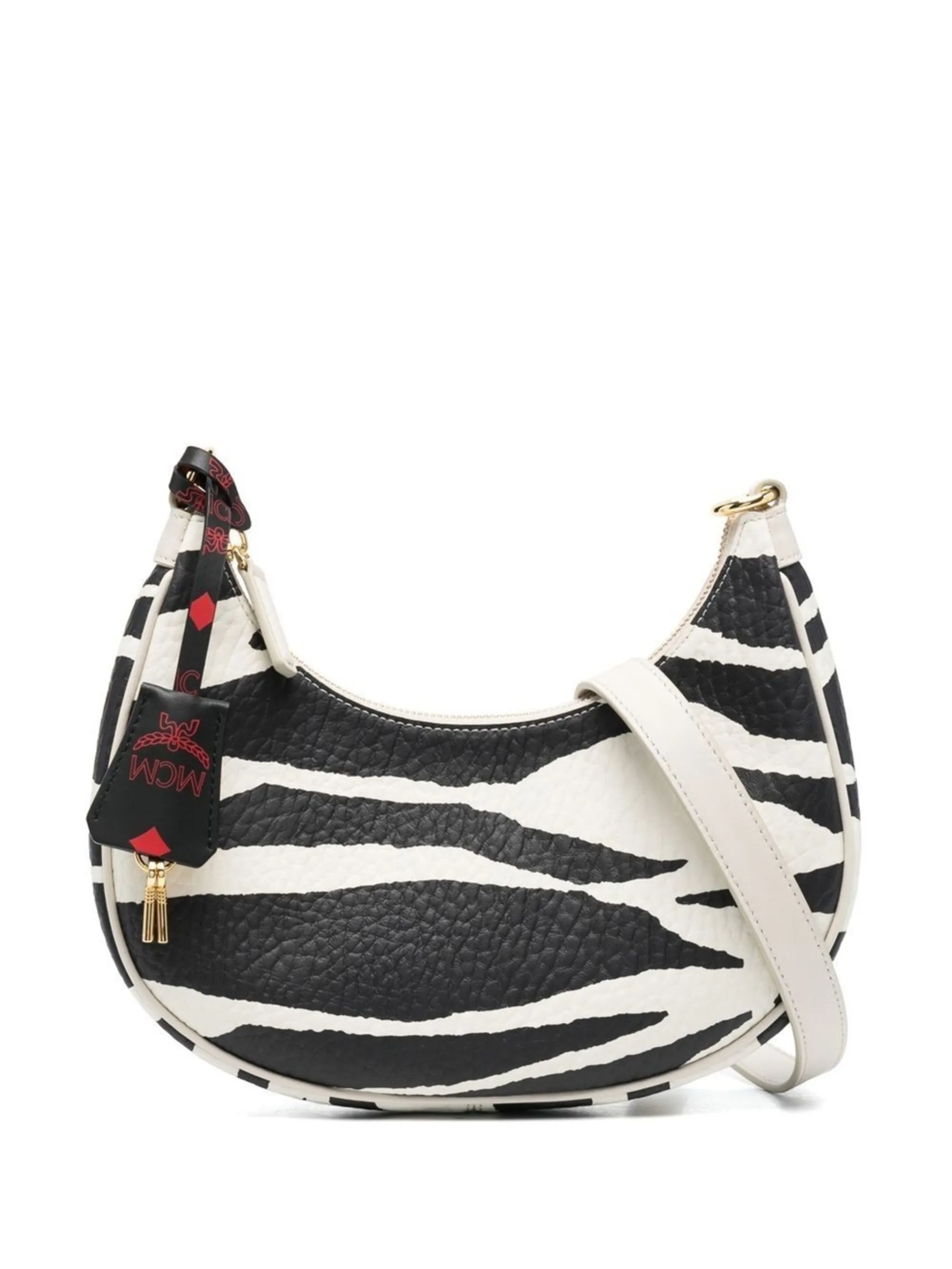 MCM zebra-print leather shoulder bag | Eraldo.com FR