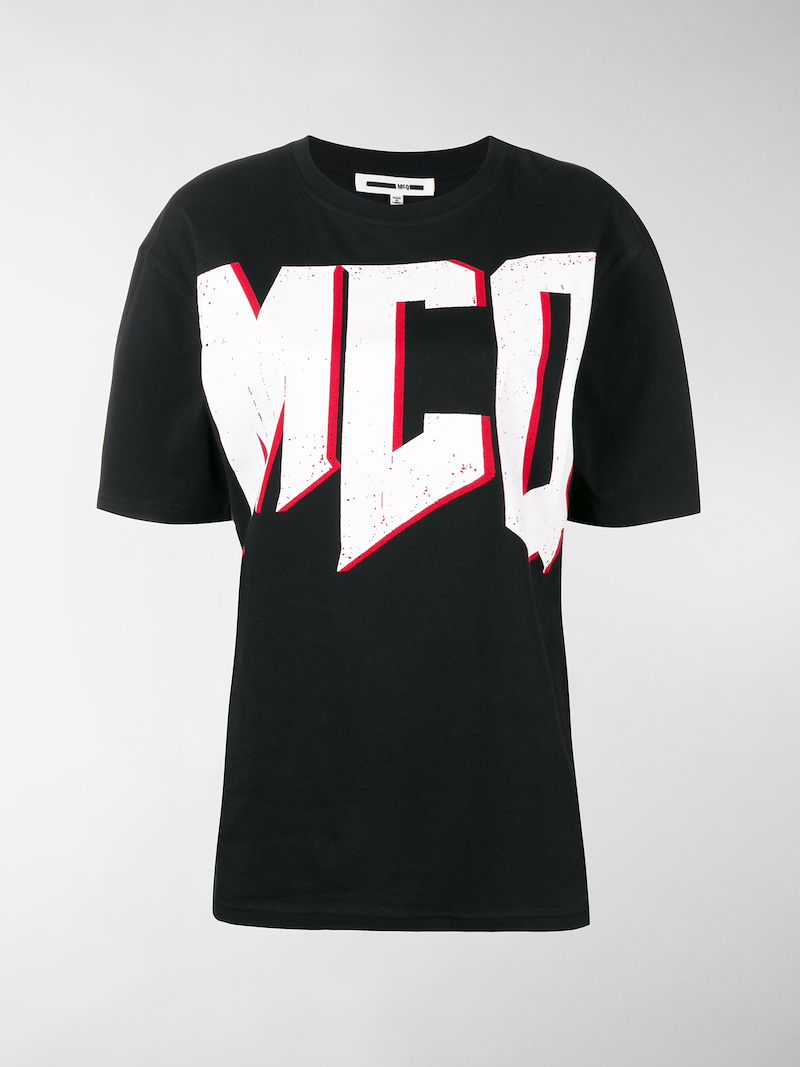 black and red mcq t shirt