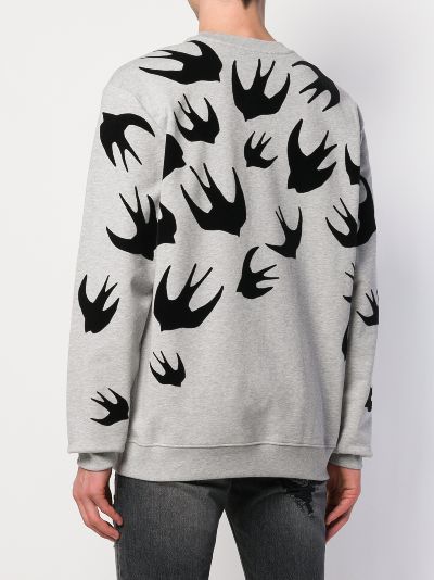 swallow print sweatshirt