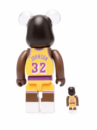 BE@RBRICK Magic Johnson 100% and 400% figure set | MEDICOM TOY