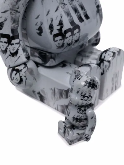 x Andy Warhol Elvis Presley BE@RBRICK 100% + 400% figure set