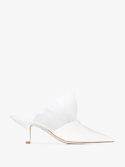 white designer mules