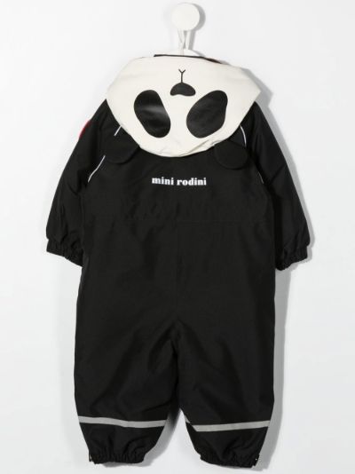 Mini Rodini Alaska Panda hooded snowsuit | Eraldo.com JP