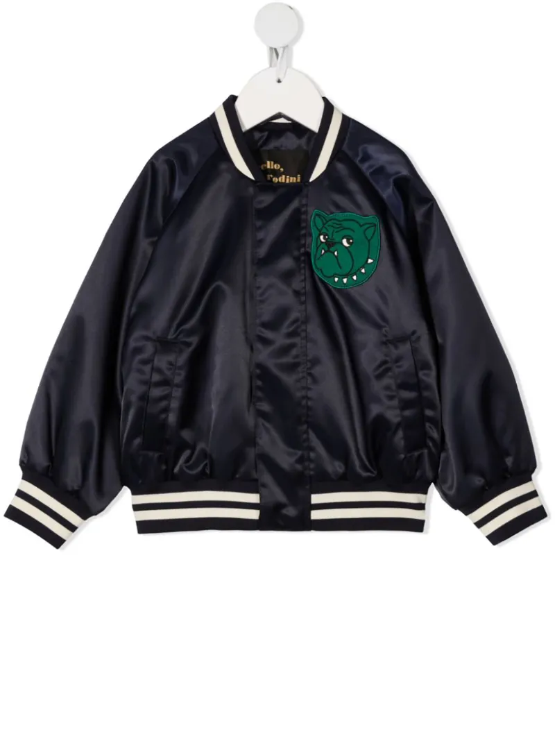 dog bomber jacket leather