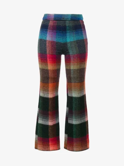 multi coloured striped trousers