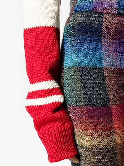 coloured cropped trousers