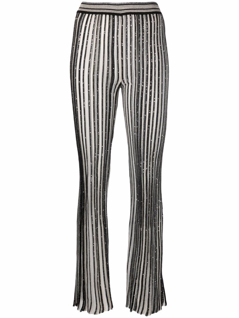 MISSONI Knitted Flared Pants in Black