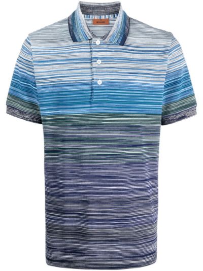 missoni striped polo