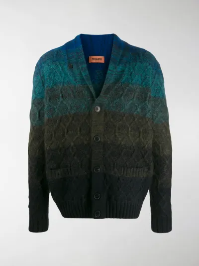 striped cable knit sweater