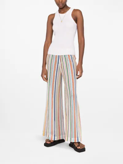 striped wide-leg trousers | Missoni 