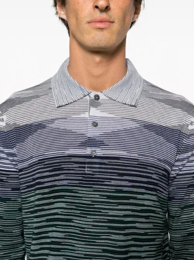 Missoni striped polo shirt hotsell