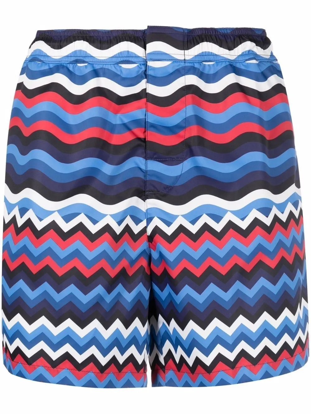 zig-zag wave-print swim shorts 