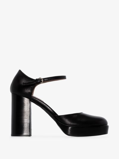 patent leather platform pumps