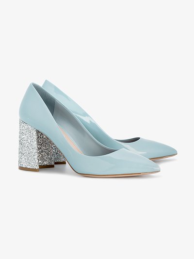 miu miu blue heels
