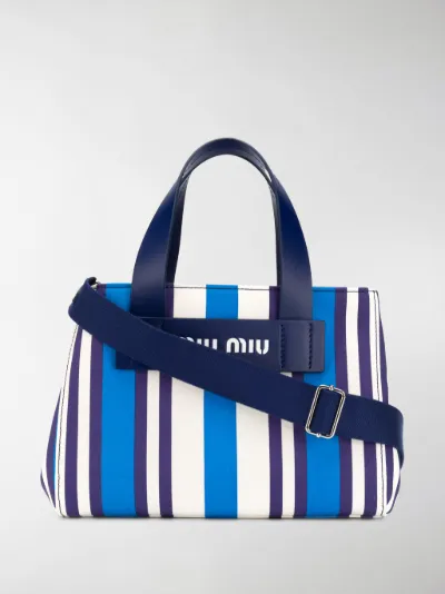 miu miu canvas tote