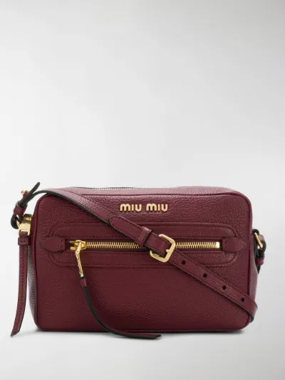 Tracolla Rosso Miu Con Zip A Colore Di Borsa w1BxSBPXq