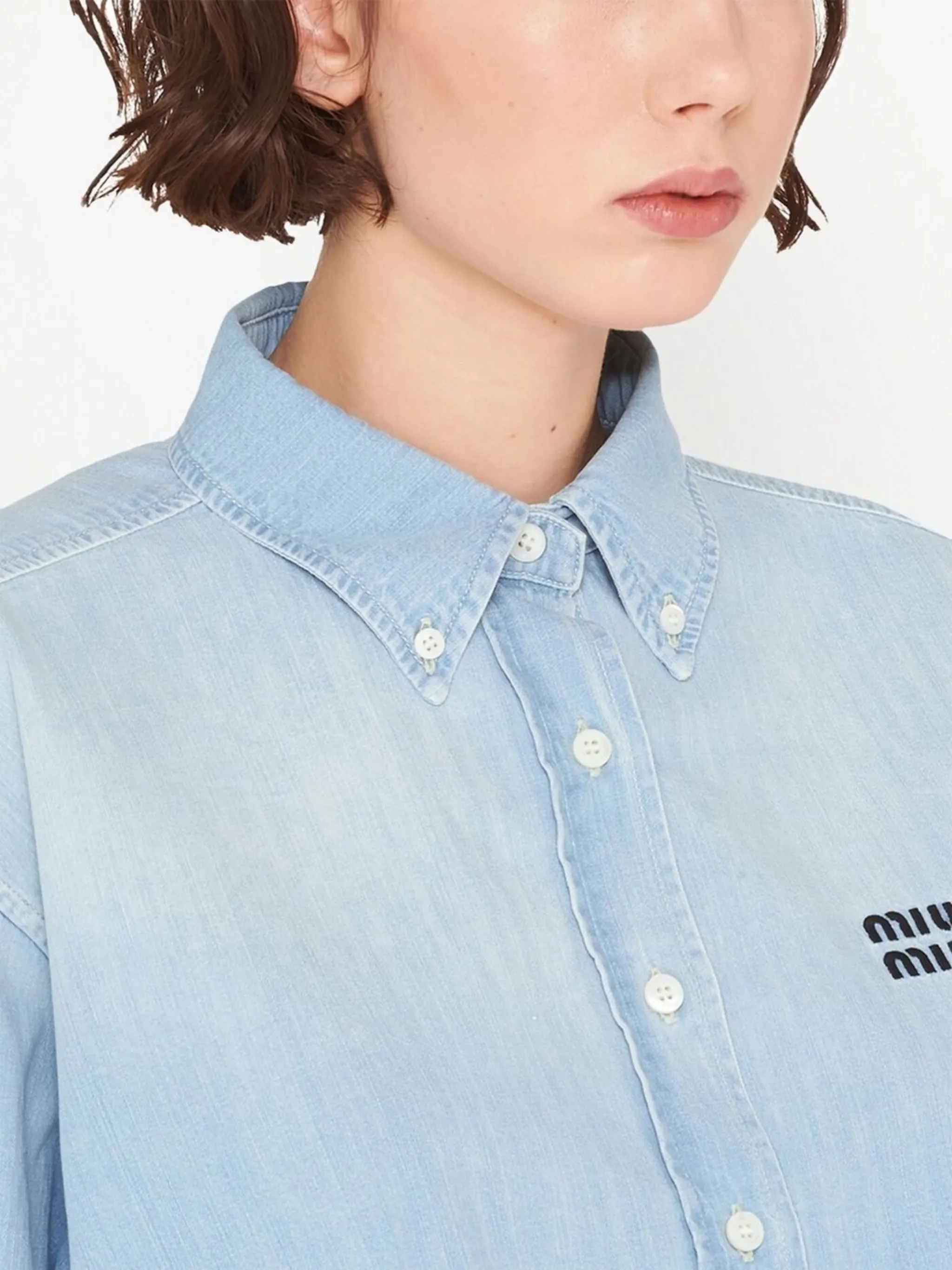 Miu Miu Chambray denim shirt | Eraldo.com FR