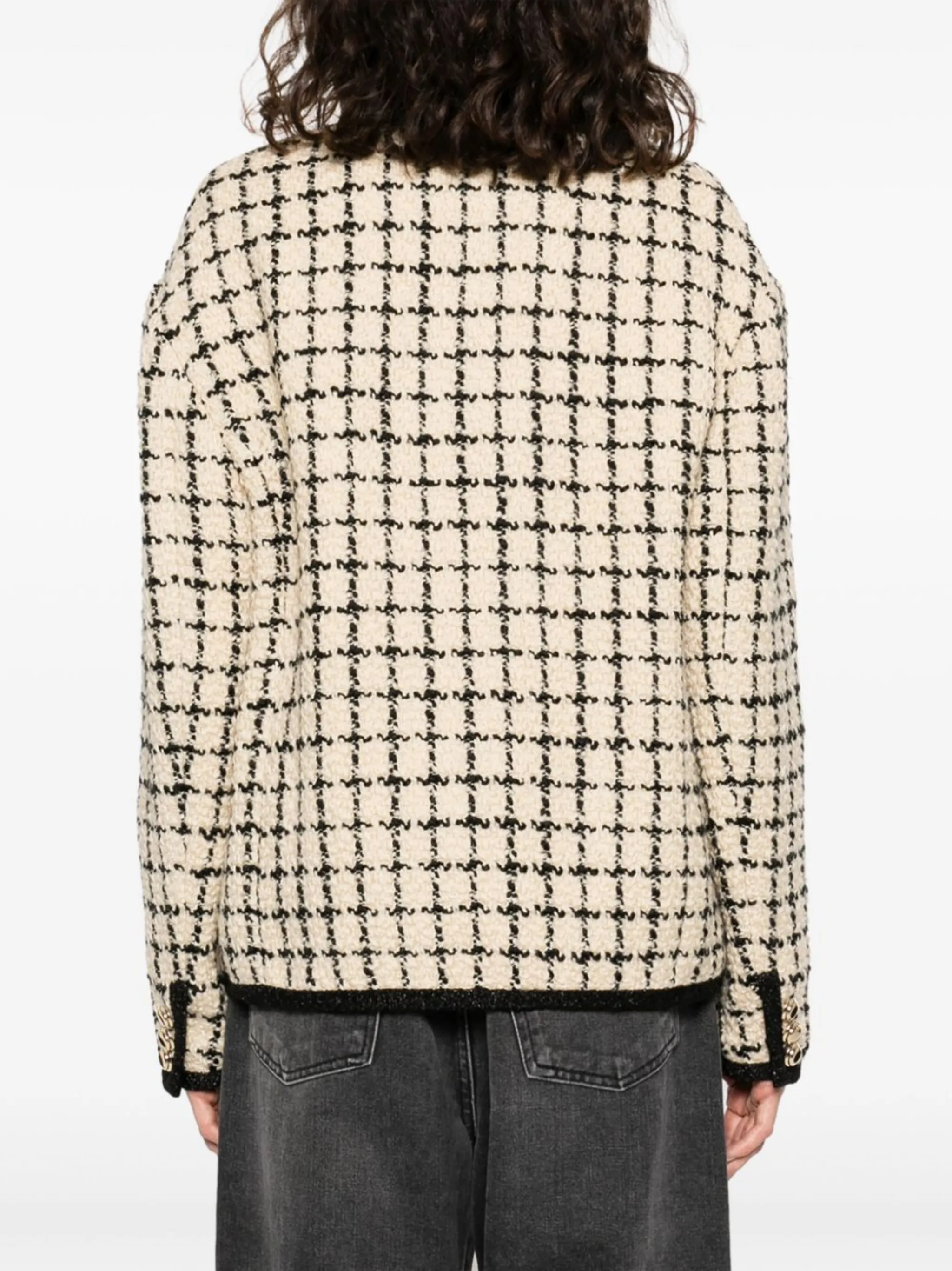 Miu Miu check-pattern tweed jacket | Eraldo.com US