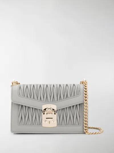 Miu Grey Lamb Skin Confidential Chain Bag Stefaniamode Miu Confidential Chain Bag