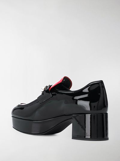 miu miu platform loafers