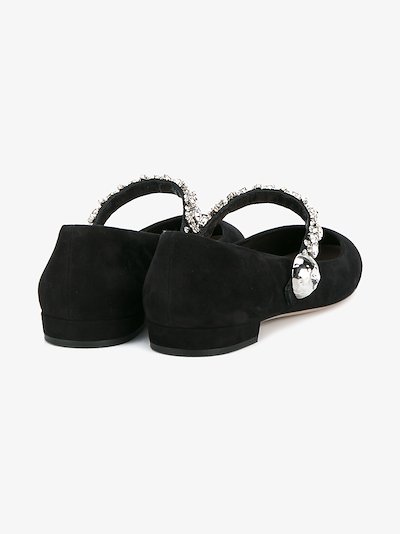 miu miu crystal embellished heels