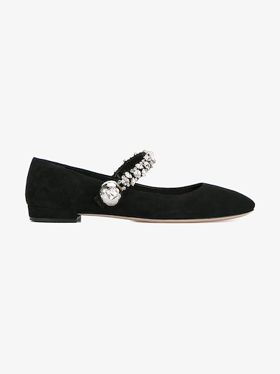 miu miu black mary janes