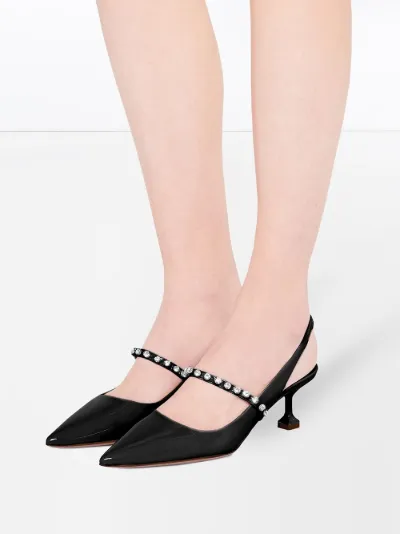 embellished slingbacks