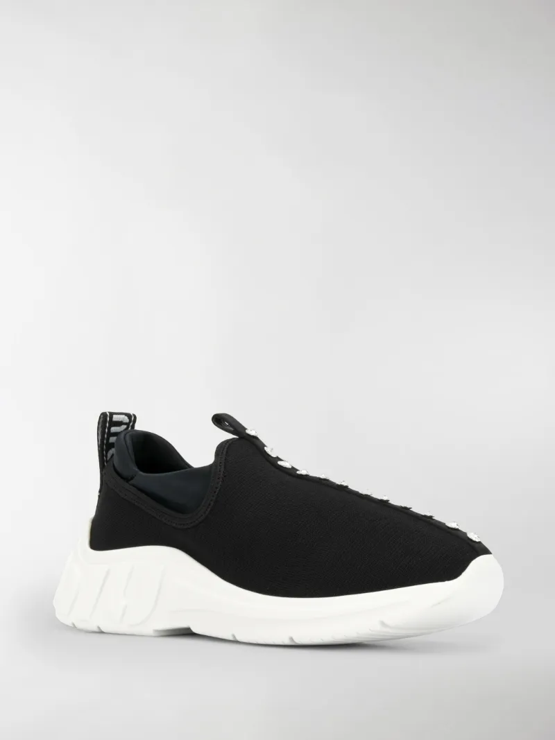embellished slip on sneakers