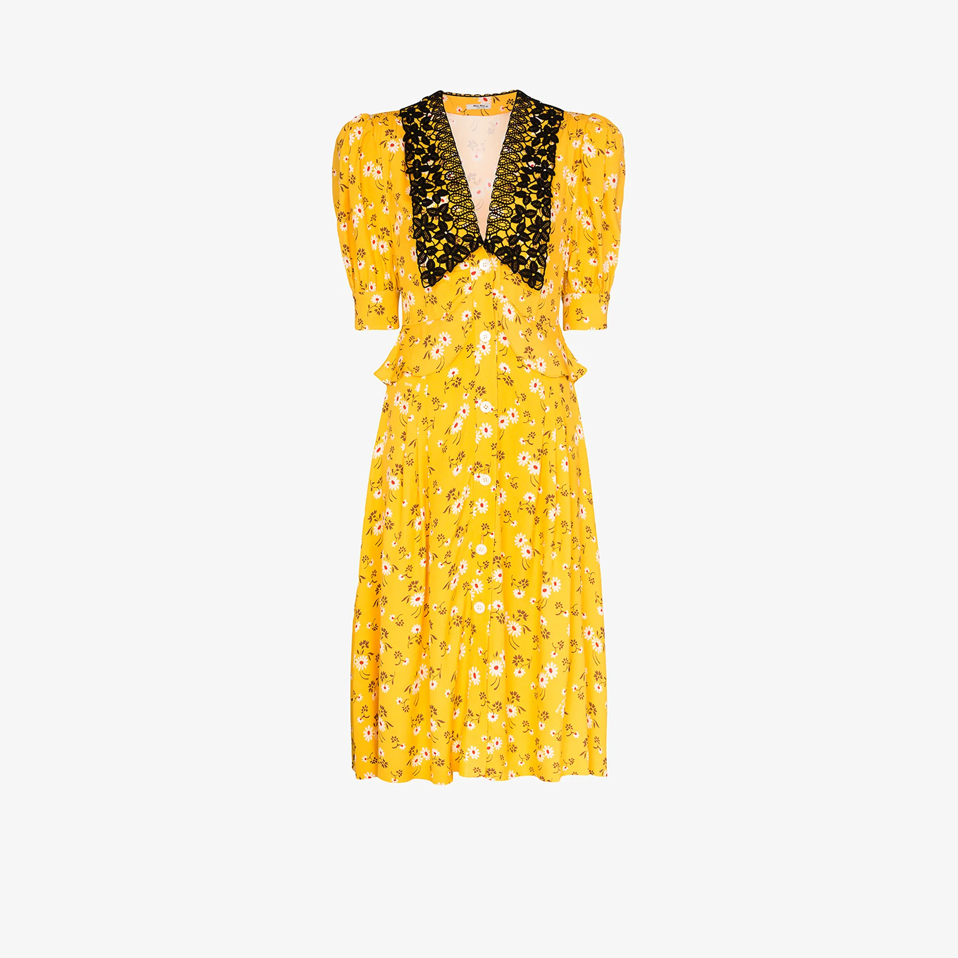 miu miu yellow dress