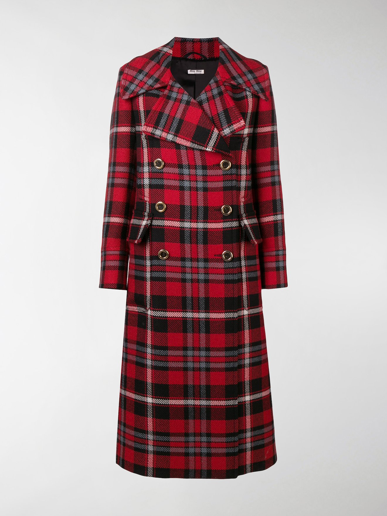 miu miu double breasted coat